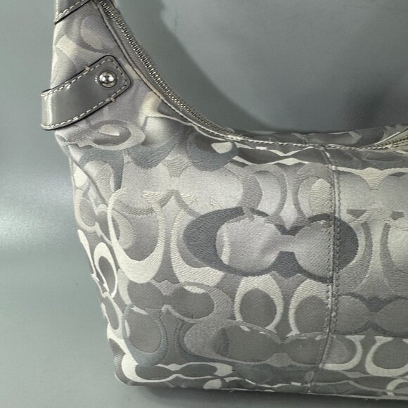 Coach F15054 Optic Signature Penelope Signature Canvas Hobo Shoulder Bag - Picture 8 of 15